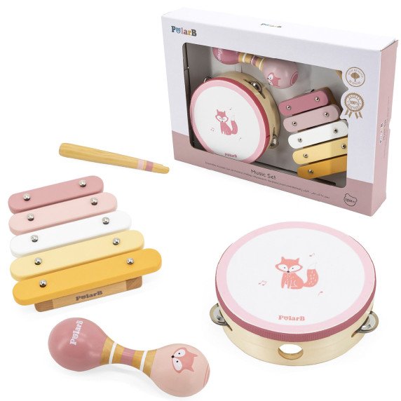 VIGA PolarB Muzikos Instrumentų Rinkinys Rožinis