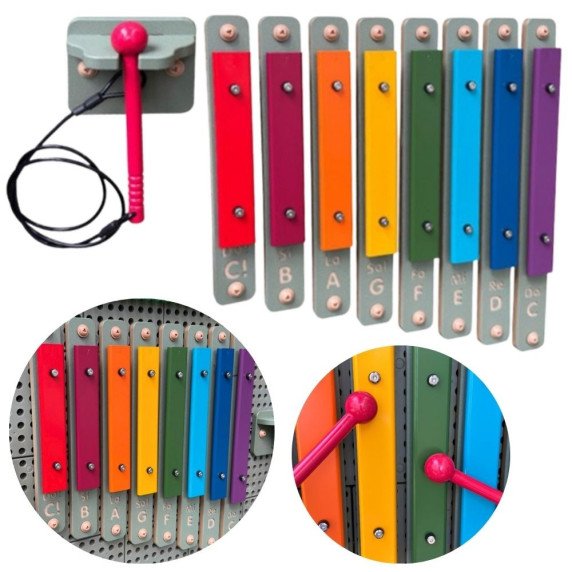 MASTERKIDZ Sieninis cimbolas ksilofonas Muzikinis instrumentas STEM lentos priedai