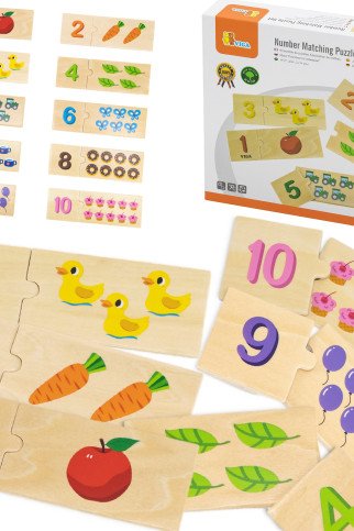 VIGA Medinis Puzzle Rinkinys Susikurti Skaičių Montessori Puzzle VIGA Medinis Puzzle Rinkinys Susikurti Skaičių Montessori Puzzle