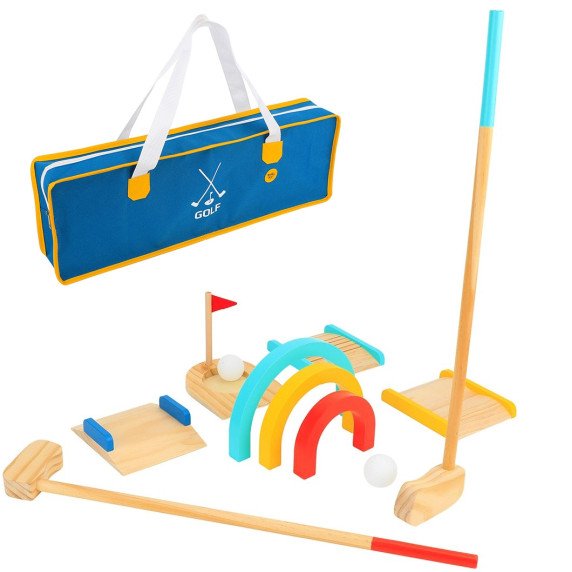 TOOKY TOY Medinis golfo rinkinys 2 žmonėms 13 vnt.