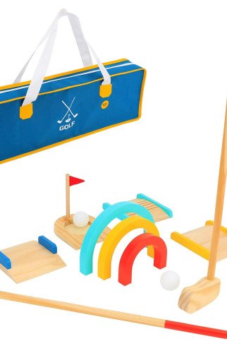 Medinis mini golfo rinkinys (2 asmenims) Medinis mini golfo rinkinys (2 asmenims)