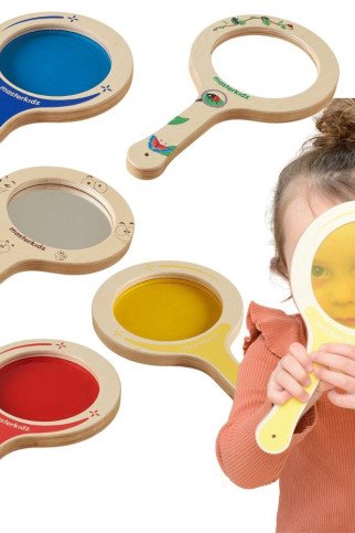 MASTERKIDZ 5 mediniai palečiai su dažytais lęšiais MASTERKIDZ 5 mediniai palečiai su dažytais lęšiais