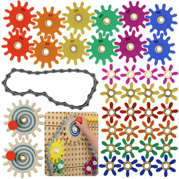 MASTERKIDZ Ratai Sukurkite savo mechanizmą - MOKSLO IR KŪRININGUMO Lentai STEM