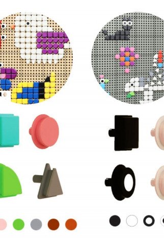 MASTERKIDZ Geometrinių figūrų kištukai STEAM lentoms (256 vnt.) MASTERKIDZ Geometrinių figūrų kištukai STEAM lentoms (256 vnt.)