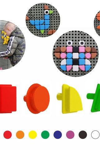 MASTERKIDZ Geometrinių kištukų rinkinys (256 vnt.) MASTERKIDZ Geometrinių kištukų rinkinys (256 vnt.)