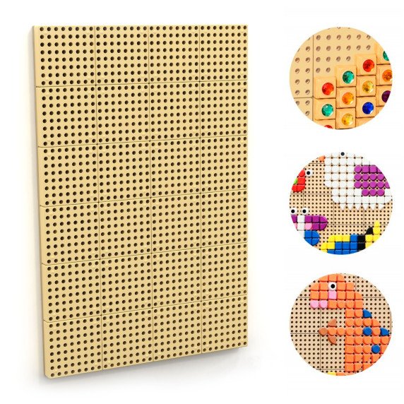 MASTERKIDZ STEM Kūrybinė mokslinė lentos siena + Montavimo lentos 120x80cm