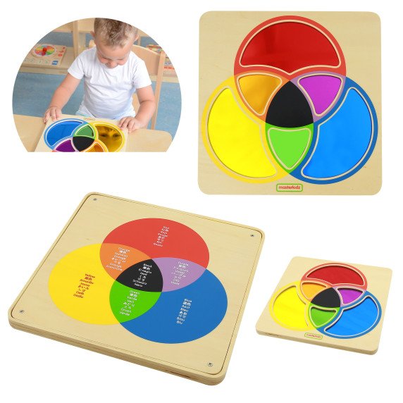 MASTERKIDZ Edukacinis lentynos veidrodis Mokymasis maišyti spalvas