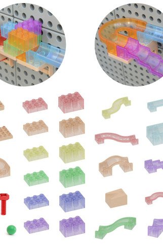 MASTERKIDZ Kamuoliuko trasos konstruktorius STEAM sienoms (120 vnt.) MASTERKIDZ Kamuoliuko trasos konstruktorius STEAM sienoms (120 vnt.)
