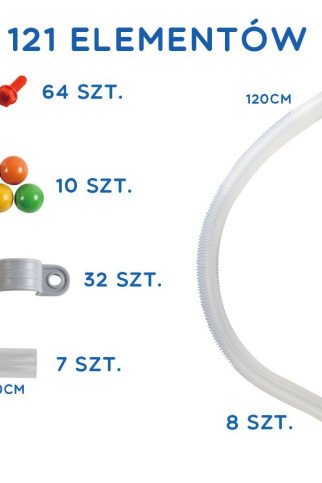 MASTERKIDZ STEM Lentynų Vamzdelių Sistema 121 dalis MASTERKIDZ STEM Lentynų Vamzdelių Sistema 121 dalis