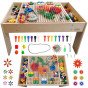 MASTERKIDZ Medinis Edukacinis Stalas + STEM SIENOS PRIEDAI