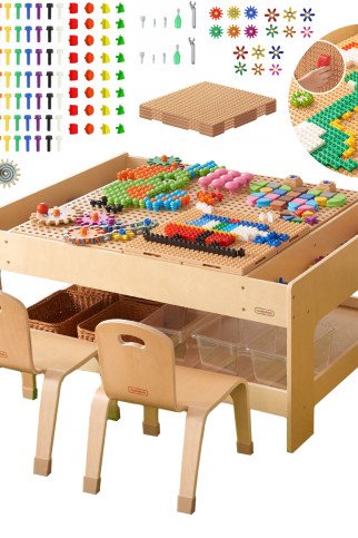 MASTERKIDZ Medinis mokomasis stalas + STEM SIENOS PAPUOŠALAI + 563 Blokai MASTERKIDZ Medinis mokomasis stalas + STEM SIENOS PAPUOŠALAI + 563 Blokai