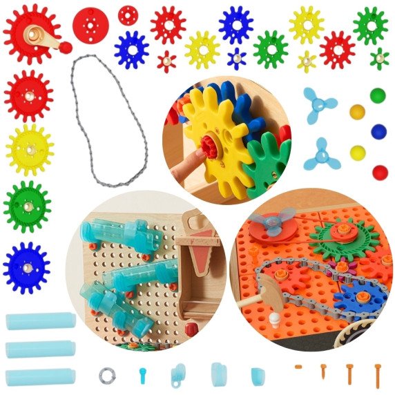 MASTERKIDZ STEM darbo stalo priedų rinkinys (111 vnt.)