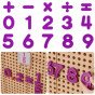 MASTERKIDZ Skaičių ir simbolių rinkinys mokytis skaičiuoti ir matematikos STEM sienos panelėms 82 vnt.