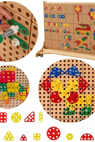 MASTERKIDZ Geometrinių figūrų konstruktorius STEAM sienų panelėms (260 vnt.) MASTERKIDZ Geometrinių figūrų konstruktorius STEAM sienų panelėms (260 vnt.)