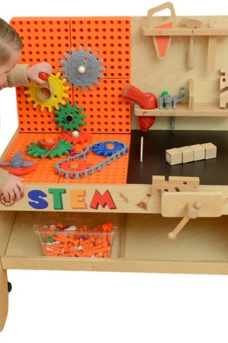 MASTERKIDZ Medinis Dirbtuvių Rinkinys XXL Montessori Mokymo Priemonėms su Įrankiais MASTERKIDZ Medinis Dirbtuvių Rinkinys XXL Montessori Mokymo Priemonėms su Įrankiais