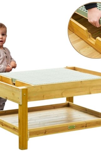 MASTERKIDZ Medinis Edukacinis Staliukas 1200L STEM Lauko MASTERKIDZ Medinis Edukacinis Staliukas 1200L STEM Lauko