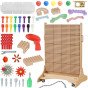 MASTERKIDZ Laisvai stovintantis STEM Kūrybinis Mokymosi Lentai 125 x 86 + Priedų Rinkinys