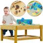 MASTERKIDZ Medinis lauko STEAM stalas + Krumpliaračių rinkinys (1200L, 121 x 99 x 60 cm.)