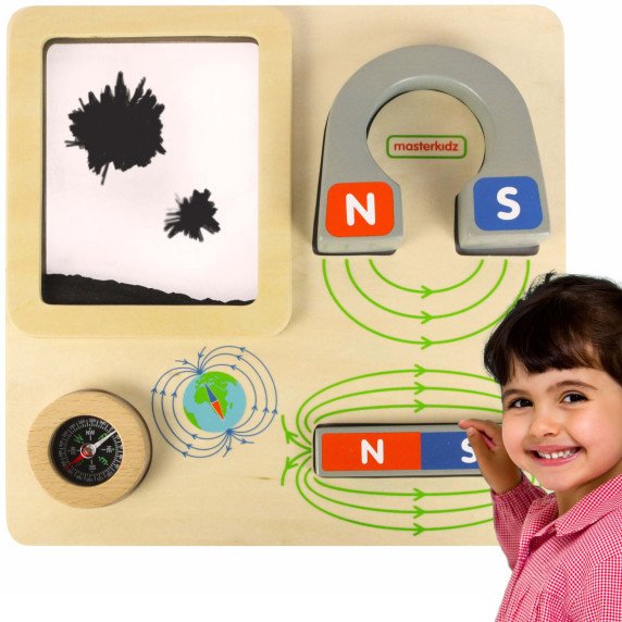 MASTERKIDZ Magnetinis žaislas Mokomasis lenta Montesorio kompasas