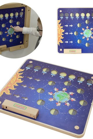 MASTERKIDZ Montessori Mėnulio fazės mokomasis skydas