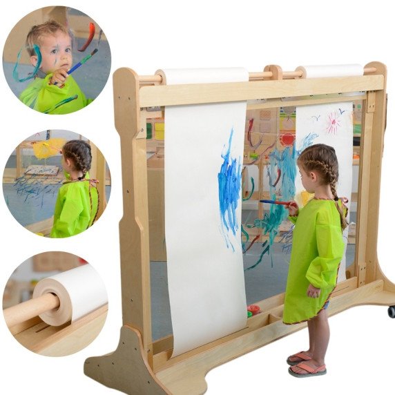 MASTERKIDZ Didele medinė langų tapybos drobė