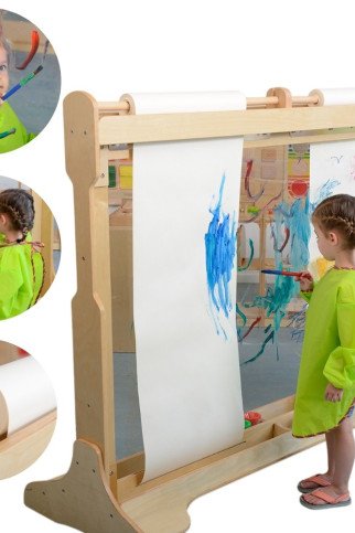 MASTERKIDZ Didele medinė langų tapybos drobė MASTERKIDZ Didele medinė langų tapybos drobė