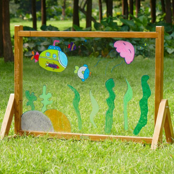 MASTERKIDZ Akrilinis lenta su skaidriu dažytu paviršiumi