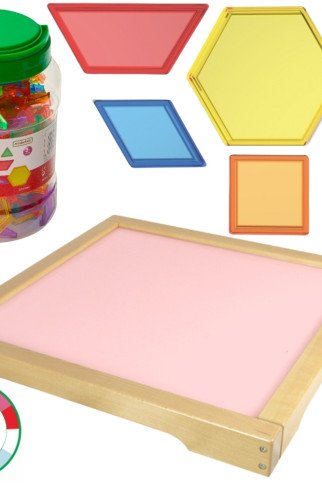 MASTERKIDZ spalvas keičianti LED panelė + Montessori mozaikos kaladėlės, 140 vnt. MASTERKIDZ spalvas keičianti LED panelė + Montessori mozaikos kaladėlės, 140 vnt.