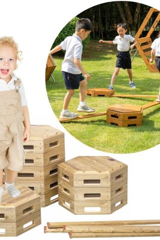 KLASIKINIS PASAULIS EDU Medinis Takelio Balanso Slydimo XXL Veiklos Takelis