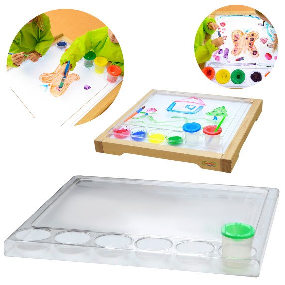 MASTERKIDZ Montessori kvadratinis tapybos dubuo
