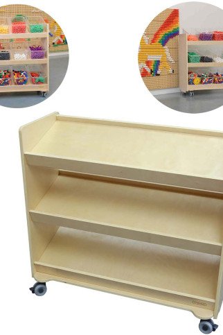 MASTERKIDZ Ratų stalčius - 3 Lentynos STEM lentų priedams 800 aukščio x 800 ilgio MASTERKIDZ Ratų stalčius - 3 Lentynos STEM lentų priedams 800 aukščio x 800 ilgio