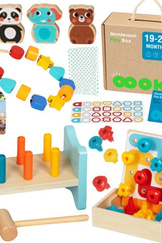 TOOKY TOY dėžė XXL Montessori edukacinė 7in1 pojūčių dėžė 19-21 mėnesiui TOOKY TOY dėžė XXL Montessori edukacinė 7in1 pojūčių dėžė 19-21 mėnesiui