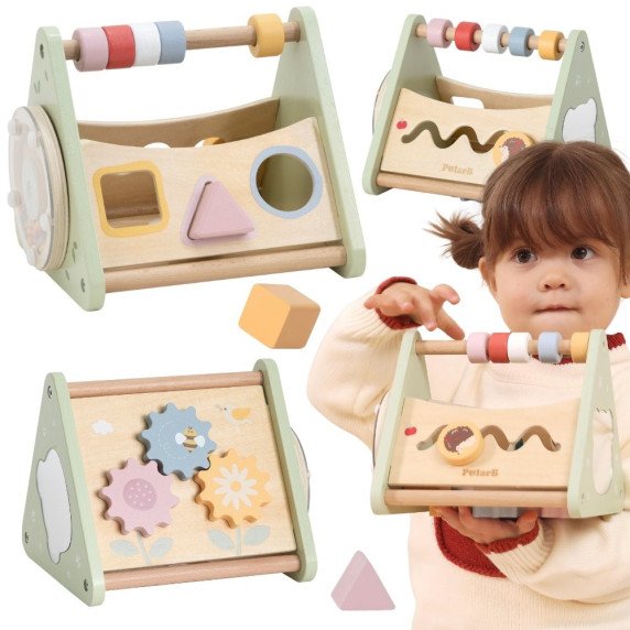 VIGA Veiklos Trikampis - 5-in-1 Medinis Mokomasis Žaislas