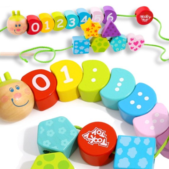 TOOKY TOY mediniai gijimo blokai 