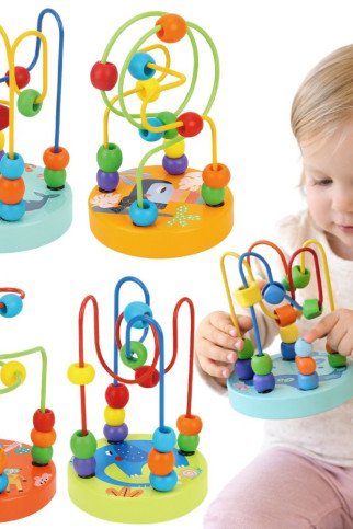 TOOKY TOY Medinis švietimas Motor Loop Labyrinth Intertwining TOOKY TOY Medinis švietimas Motor Loop Labyrinth Intertwining