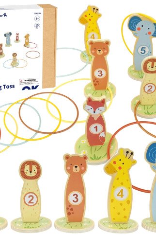 TOOKY TOY Mėtymo į Taikinį Medinis Įgūdžių Žaidimas Šachmatos 15 vnt. TOOKY TOY Mėtymo į Taikinį Medinis Įgūdžių Žaidimas Šachmatos 15 vnt.