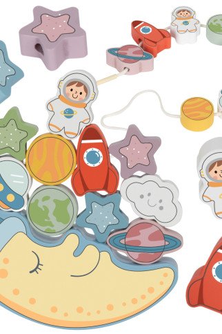 TOOKY TOY Kosminė Miego Mėnulis Balansavimo Medinis Įsimetimo Montesorio Kosmosas TOOKY TOY Kosminė Miego Mėnulis Balansavimo Medinis Įsimetimo Montesorio Kosmosas
