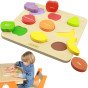 MASTERKIDZ Medinis formų rūšiavimo žaislas Spalvingi vaisiai Montessori