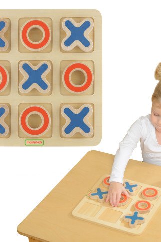 MASTERKIDZ „Tic-Tac-Toe“ medinis žaidimas vaikams Loginis galvosūkis MASTERKIDZ „Tic-Tac-Toe“ medinis žaidimas vaikams Loginis galvosūkis