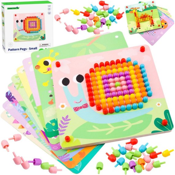 TOOKY TOY galvosūkis su smeigtukais ir laipteliais
