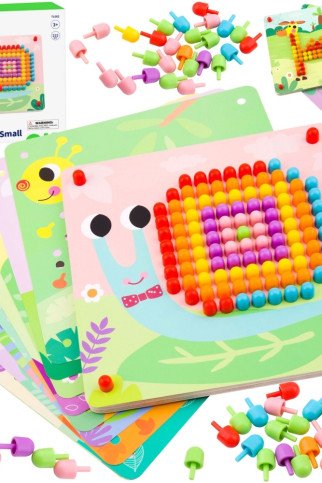 TOOKY TOY galvosūkis su smeigtukais ir laipteliais TOOKY TOY galvosūkis su smeigtukais ir laipteliais