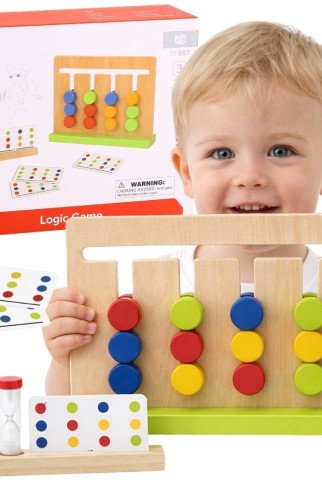 TOOKY TOY Loginė žaidimo laikas Puzzle Colors 30 Modeliai 18 vnt. TOOKY TOY Loginė žaidimo laikas Puzzle Colors 30 Modeliai 18 vnt.