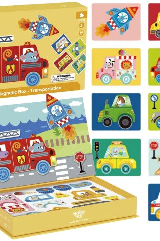 TOOKY TOY Montessori mokomasis dėlionės magnetinis dėžutė vaikams 80 vnt. TOOKY TOY Montessori mokomasis dėlionės magnetinis dėžutė vaikams 80 vnt.