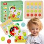TOOKY TOY Žaislai su įdomiais blokais vaikams, mokymas atpažinti gyvūnus, formą, spalvas + lentos
