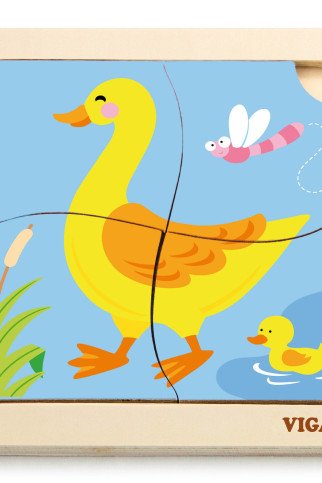 VIGA Patogus medinis Antsapelis puzzles su višta VIGA Patogus medinis Antsapelis puzzles su višta