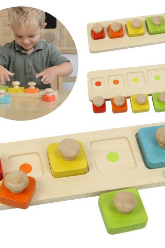 MASTERKIDZ Montessori mokomoji dydžių ir spalvų dėlionė MASTERKIDZ Montessori mokomoji dydžių ir spalvų dėlionė