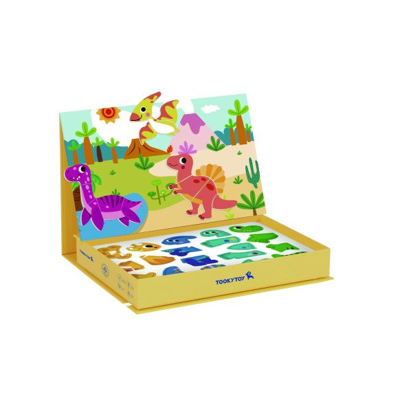 TOOKY TOY Magnetinis Puzzle Dinozaurų Puzzle