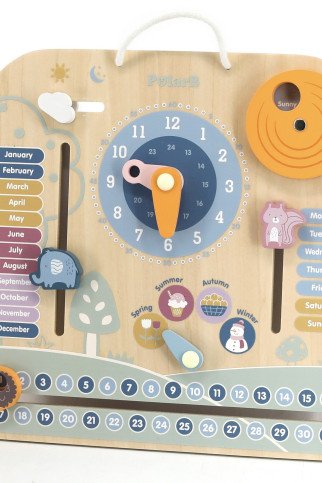 VIGA PolarB Medinis Montessori Kalendorius ir Laikrodis VIGA PolarB Medinis Montessori Kalendorius ir Laikrodis