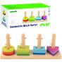TOOKY TOY Formų rikiavimo žaislas su įvairiais Montessori blokais