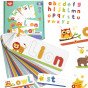 TOOKY TOY Montessori abėcėlinis galvosūkis, mokymasis raidžių, žodžių, gyvūnų, 57 vnt.